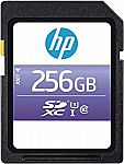 HP 256GB sx330 Class 10 U3 SDXC Flash Memory Card $17