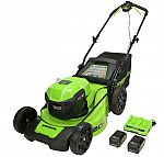Greenworks 2 x 24V 20" Brushless Cordless Push Lawn Mower $199