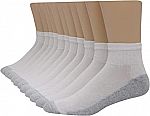 12-Pairs Hanes Men's FreshIQ Odor Protection Ankle Socks $8.45