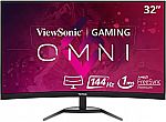 32" ViewSonic OMNI VX3268 Curved 1440p 1ms 144Hz Gaming Monitor with FreeSync Premium $199