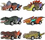 6-Pack DINOBROS Dinosaur Toy Pull Back Cars $8