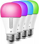 4-pk Kasa Smart Bulbs, 850 Lumens, Full Color Changing Dimmable WiFi LED Light Bulb $35 and more