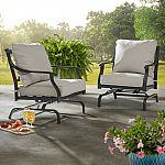 Set of 2 Newport Deep Seating Outdoor Stationary Rocking Chairs $75