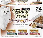 24- cans Purina Fancy Feast Wet Cat Food Variety Packs $12 (Select Accounts - YMMV)