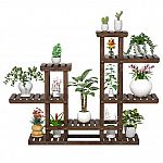 6-Tier 7-Shelf 38" High Wooden Flower & Plant Stand $38.90