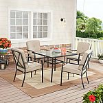 Mainstays Forest Hills 5 Piece Patio Dining Set $116 and more