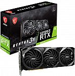 MSI NVIDIA GeForce RTX 3070 Ti VENTUS 3X OC 8GB GDDR6 PCI Express 4.0 Graphics Card $450