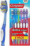 18ct Colgate Extra Clean Toothbrush, Full Head, Soft $7.65 and more