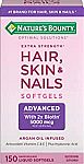 150-Ct Nature's Bounty Hair, Skin & Nails Vitamin Softgels $7.42