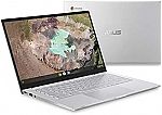 ASUS Chromebook C425 Clamshell 14" FHD Laptop (m3-8100Y 4GB 128GB C425TA-AS348F) $179.99