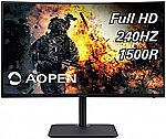 AOPEN 32HC5QR Zbmiiphx 31.5" 1500R Curved FHD Gaming Monitor $169.99