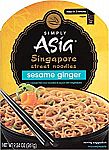 6-pk Simply Asia Sesame Ginger Singapore Street Noodles, 9.24 oz $11.80