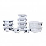 Simply Essential 22-Piece Glass Food Storage Set (Gray) $20 & More