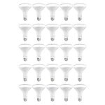 25-Pk AmazonCommercial 65W Equivalent BR30 Soft White LED Light Bulb $20