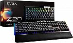 EVGA Z20 RGB Optical Mechanical Clicky Switch Gaming Keyboard $45