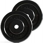 CAP Barbell Premium Bumper Plate Set - 45 lb Pair $104.22