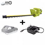 Sun Joe 24-Volt iON+ Cordless Hedge Trimmer Kit w/ 2Ah Battery $44 & More
