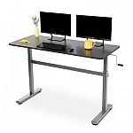 Luxor 55" Standing Desk with Hand Crank $119.98