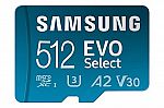 SAMSUNG EVO Select Micro SD-Memory-Card + Adapter, 512GB microSDXC $46.99
