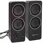 Amazon Basics AC Powered PC Multimedia External Speakers $15 & More