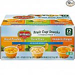 12-Pk 4-oz Del Monte No Sugar Added Variety Fruit Cups $5.58