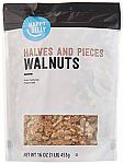 Happy Belly California Walnuts, Halves and Pieces, 16 Ounce (Pack of 2) $7.64