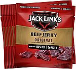20-Ct 0.625-oz Jack Link's Beef Jerky (Original) $16 and more
