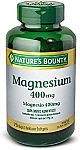 75-Ct Nature's Bounty Magnesium 400 mg (2 For $3.40) and more