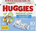 560-Ct Huggies Natural Care Baby Wipes $11.50