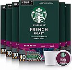 60-Count Starbucks K-Cup Coffee Pods (French Roast) $23.12