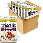 6-Pack Triscuit Whole Grain Wheat Crackers, Rosemary & Olive Oil $4.30