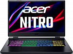 Acer Nitro 5 17.3" FHD 144Hz Gaming Laptop (i5-12500H 8GB 512GB RTX 3050) $749.99