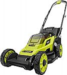 RYOBI ONE+ 18V 13" Walk Behind Push Lawn Mower $149 and more