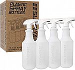 4-Pack 32-oz SupplyAID HDPE Heavy Duty Leak Proof Plastic Spray Bottles $4.10