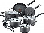 T-fal Ultimate Hard Anodized Nonstick 17pc Cookware Set $122.50 and more