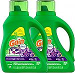2-Ct 65-Oz Gain + Aroma Boost Liquid Laundry Detergent $10.35