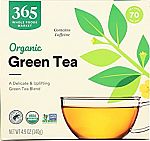 70 Count 365 by Whole Foods Market, Tea Green Organic $3.99 (or $3.40 YMMV)