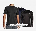Under Armour Short or Long Sleeves Tees $14 - $16