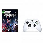 Xbox Wireless Controller Robot White + Watch Dogs: Legion (Email Delivery) $48