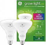 2-pack GE Grow Light LED Indoor Flood Light BR30 $14