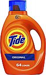 92-oz Tide Liquid Laundry Detergent (Various Scents) + $2.20 Credit $9.32