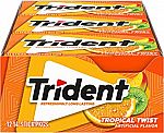 168 Pieces Trident Tropical Twist Sugar Free Gum $7