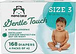 2 x 168 Count Amazon Brand - Mama Bear Gentle Touch Diapers Size 3 $38 and more