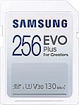 SAMSUNG EVO Plus Full Size 256GB SDXC Card 130MB/s $22