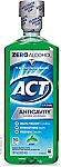 18 oz ACT Anticavity Zero Alcohol Fluoride Mouthwash $3