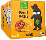 30-Count 0.7oz Bear Real Fruit Yoyos 100% Fruit Rolls (Mango) $13.55