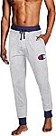 Champion Men's Sleep Rib Cuff Jogger Pant (Oxford Gray C-Logo) $10