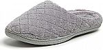 Dearfoams Women's Leslie Quilted Terry Clog Slipper (grey) $5 (orig. $26)