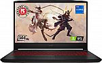 MSI Katana GF66 15.6" FHD 144Hz IPS Gaming Laptop (i7-11800H RTX 3060 16GB 512GB 11UE-617) $939