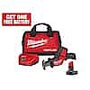 Milwaukee M12 FUEL 12V Li-Ion Cordless Reciprocating Saw Kit + 4.0 Batteries Charger + Tool Bag $124